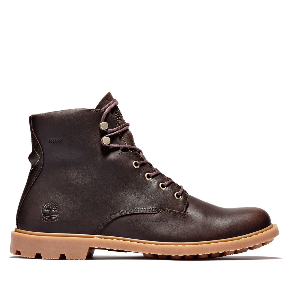 Timberland 6-Inch Μποτακια Ανδρικα Βαθυ Καφε - Belanger Ek+ Waterproof - Greece 6412039-KQ